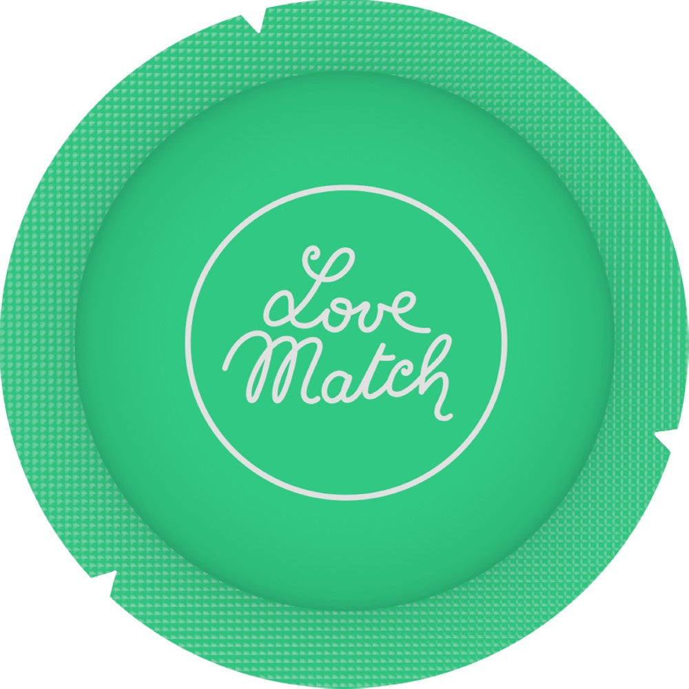 Pack di profilattici aromatizzati LoveMatch gusto fragola, cioccolato o banana