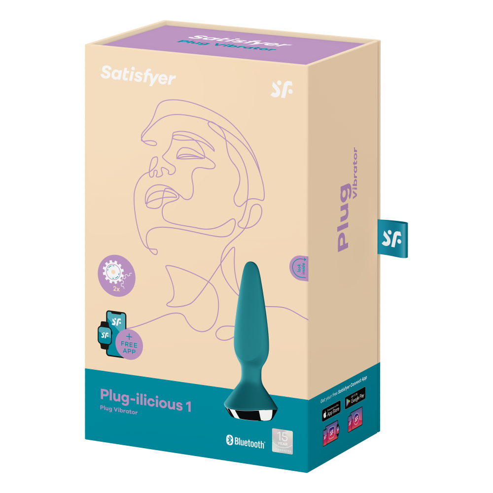 Plug Illicious: plug anale vibrante telecomandato con applicazione per il controllo a distanza. Sextoy da stimolazione anale. UNISEX. Materiale: silicone biocompatibile; Produttore: Satisfyer; Brand distributore: FeekyFeeky