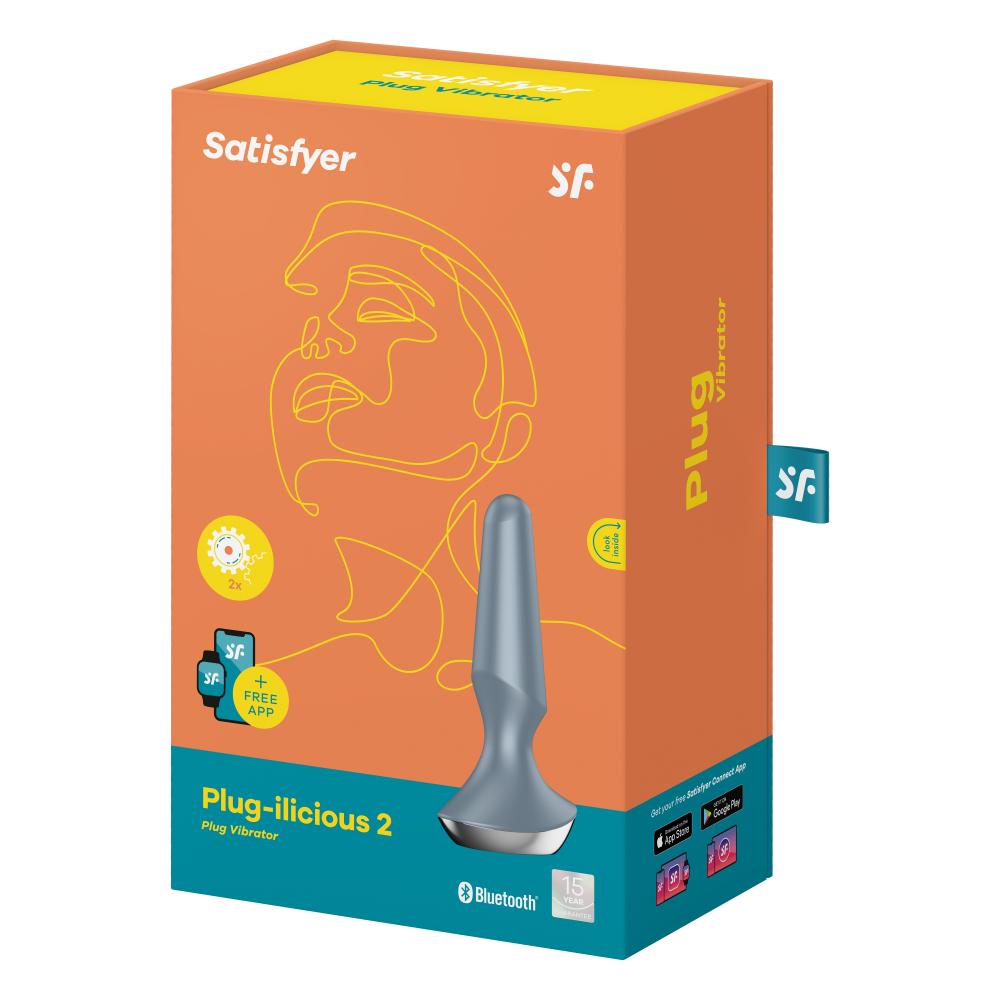 Plug Illicious: plug anale vibrante telecomandato con applicazione per il controllo a distanza. Sextoy da stimolazione anale. UNISEX. Materiale: silicone biocompatibile; Produttore: Satisfyer; Brand distributore: FeekyFeeky