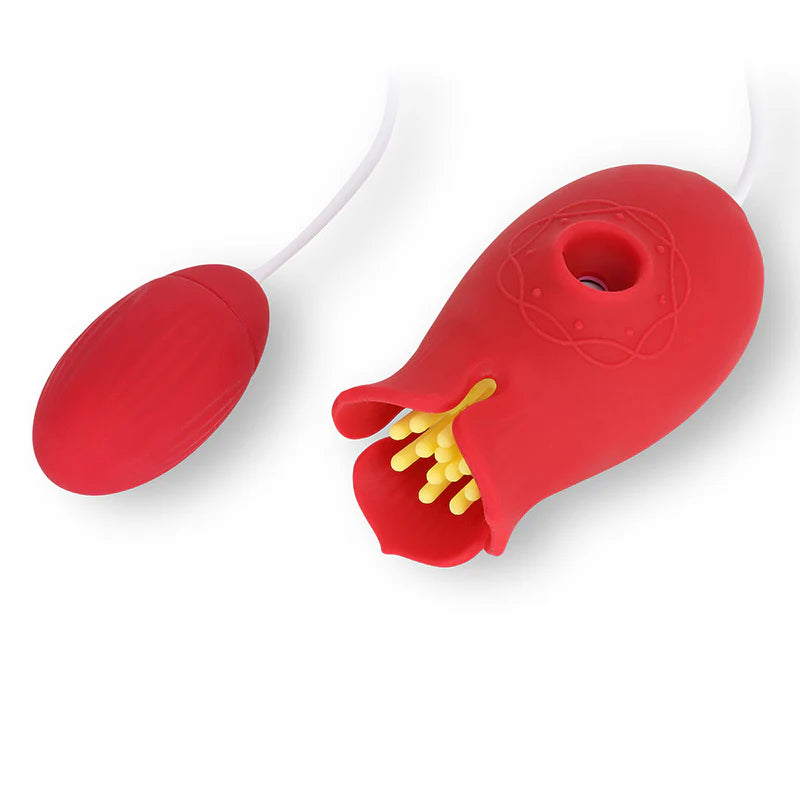 SexToy 3in1 'Afrodite': succhiaclitoride, stimolatore per clitoride e ovetto vibrante. Materiale: silicone/ABS; Marca: Ammicco.