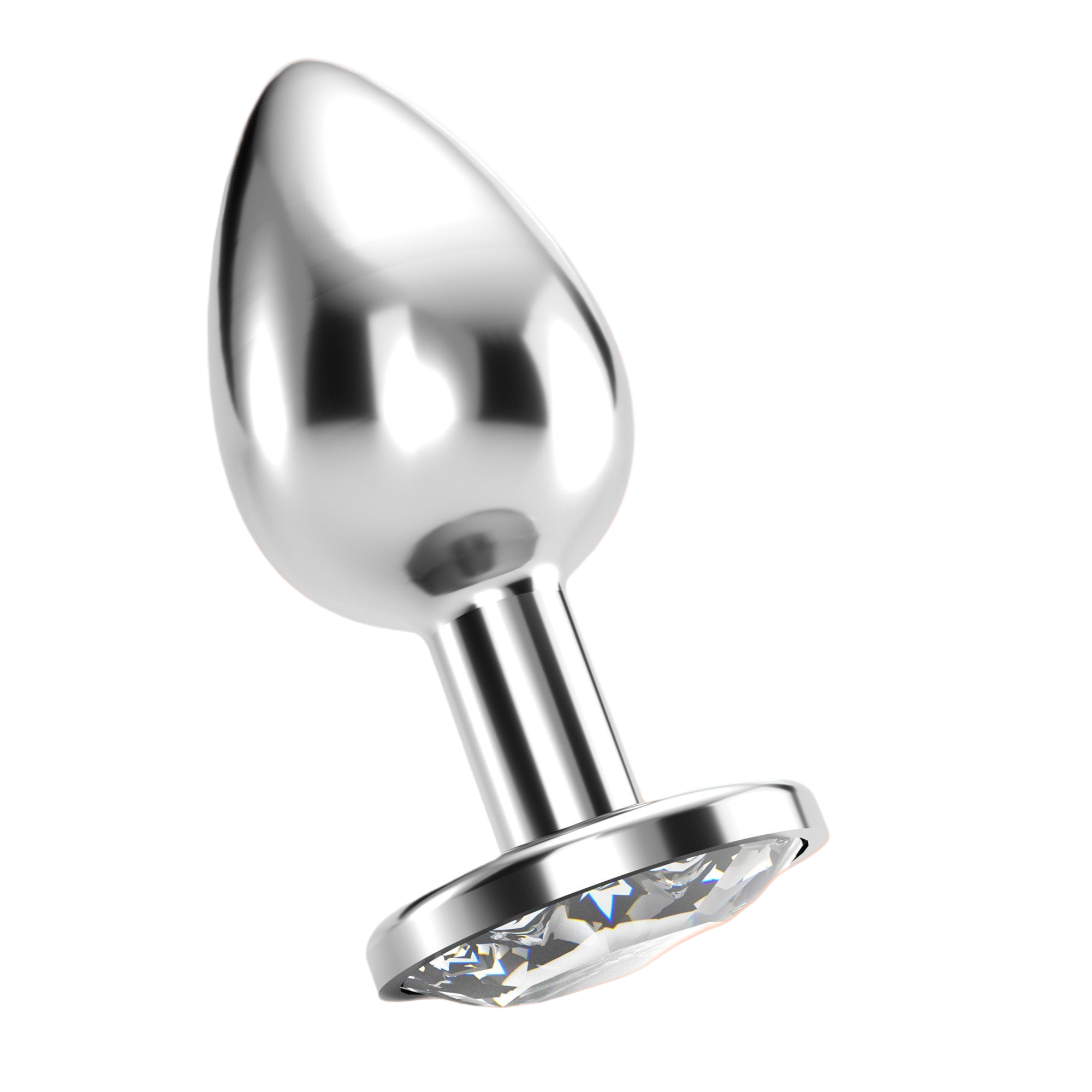 SexToy Plug anale con stoppino decorato da brillantte, Dimensione S - small.