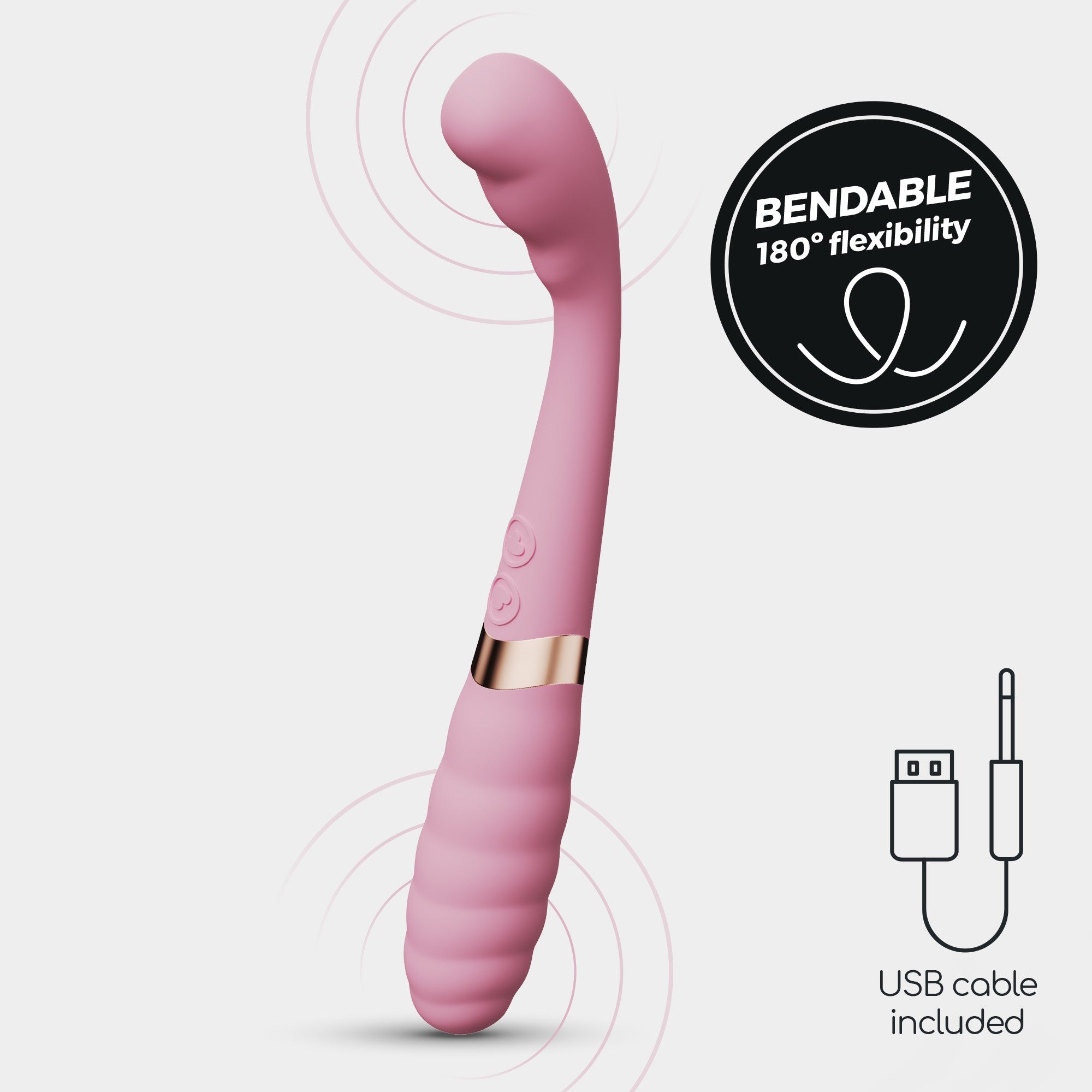 SexToy Super Mister G: vibratore vaginale tascabile multi-vibrazione e multi-stimolazione, due estremità vibranti. Ricaricabile con cavo USB incluso.