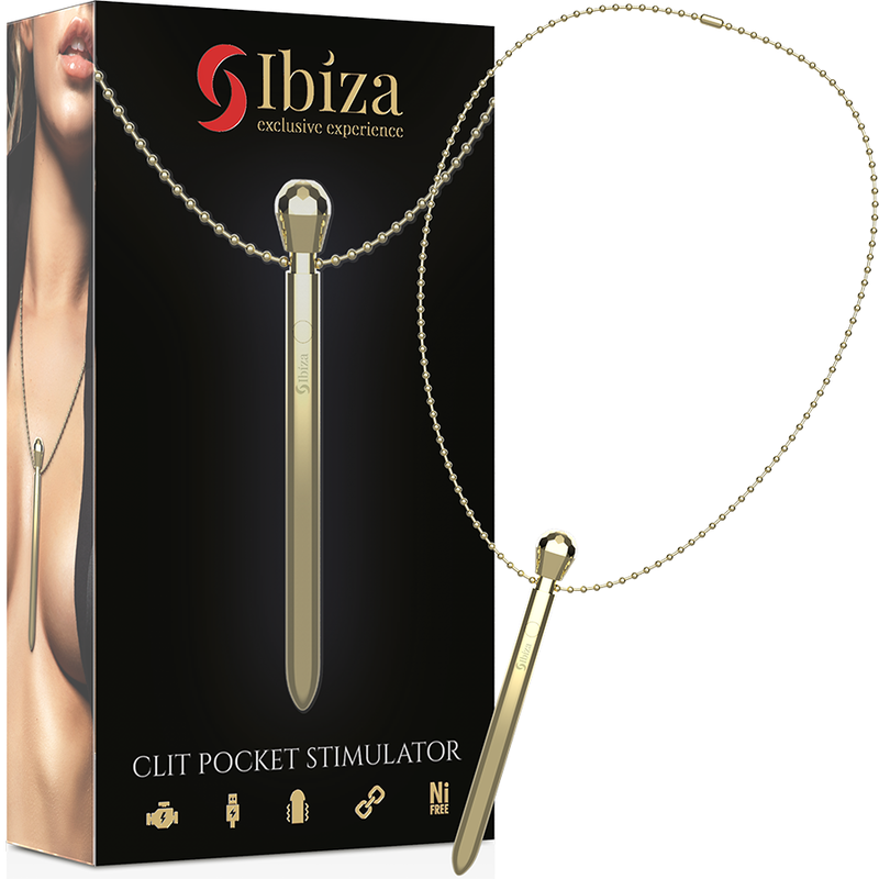 SexToy Bullet vibrante da stimolazione esterna in  versione ciondolo elegante - Collana Vibrante in metallo, elegante, ma soprattutto sexy.