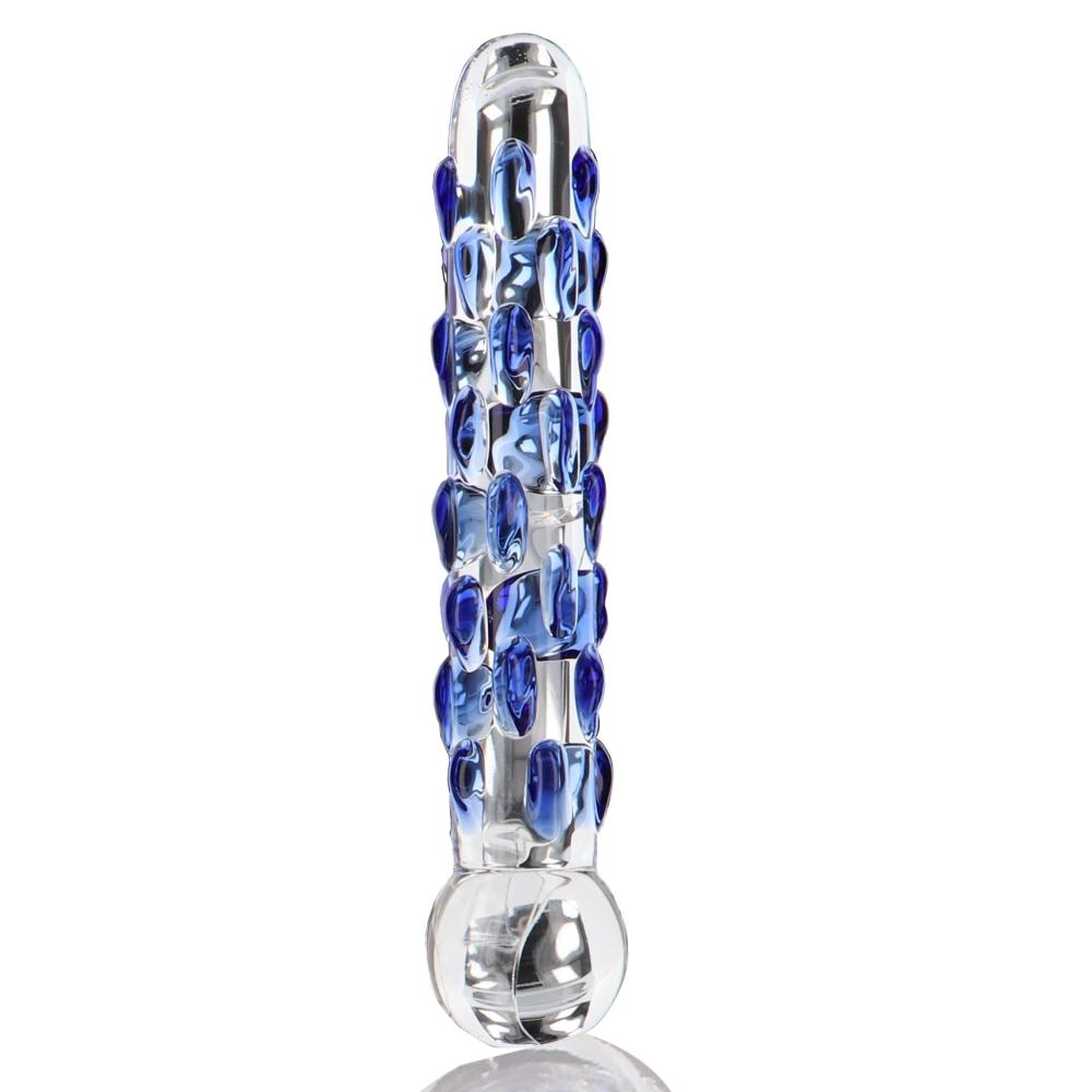 Con le sue protuberanze blu scintillanti,questo dildo in vetro è pronto a farti brillare come un diamante. Perfetto per chi ama stimolazioni intense, Diamond Dazzler è il partner ideale per esplorare il piacere in solitaria, ma anche in coppia.