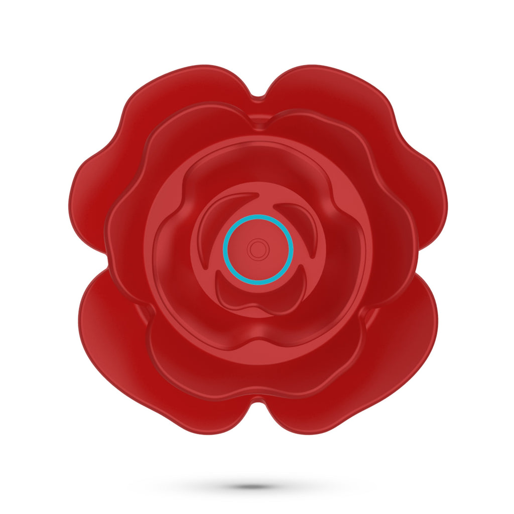 SexToy ROMEO - plug anale vibrante con stoppino a forma di rosa e movimento thrusting up&down - 10 modalità di spinta e 10 di vibrazione.