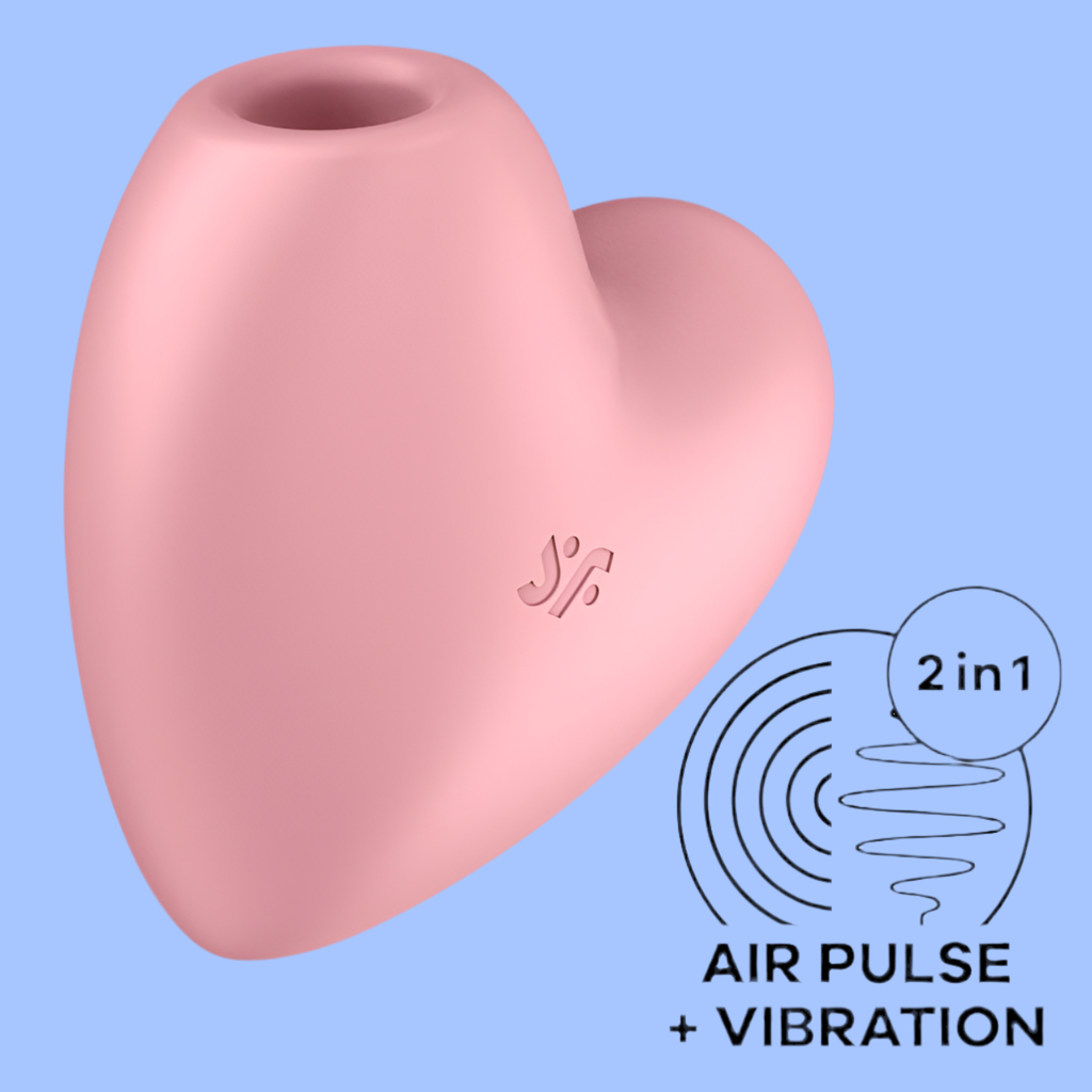 sextoy per lei: succhiaclitoride Batticuore 2in1 vibrazione + sistema ad aria pulsata. Materiale: silicone biocompatibile, Produttore: Satisfyer.