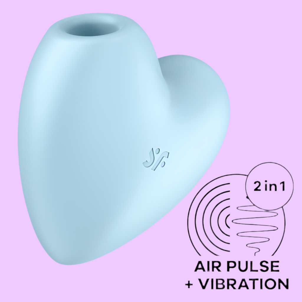 sextoy per lei: succhiaclitoride Batticuore 2in1 vibrazione + sistema ad aria pulsata. Materiale: silicone biocompatibile, Produttore: Satisfyer.