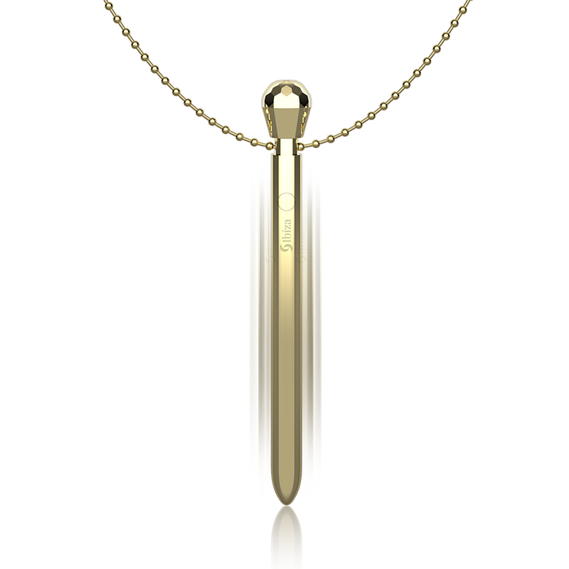 SexToy Bullet vibrante da stimolazione esterna in  versione ciondolo elegante - Collana Vibrante in metallo, elegante, ma soprattutto sexy.