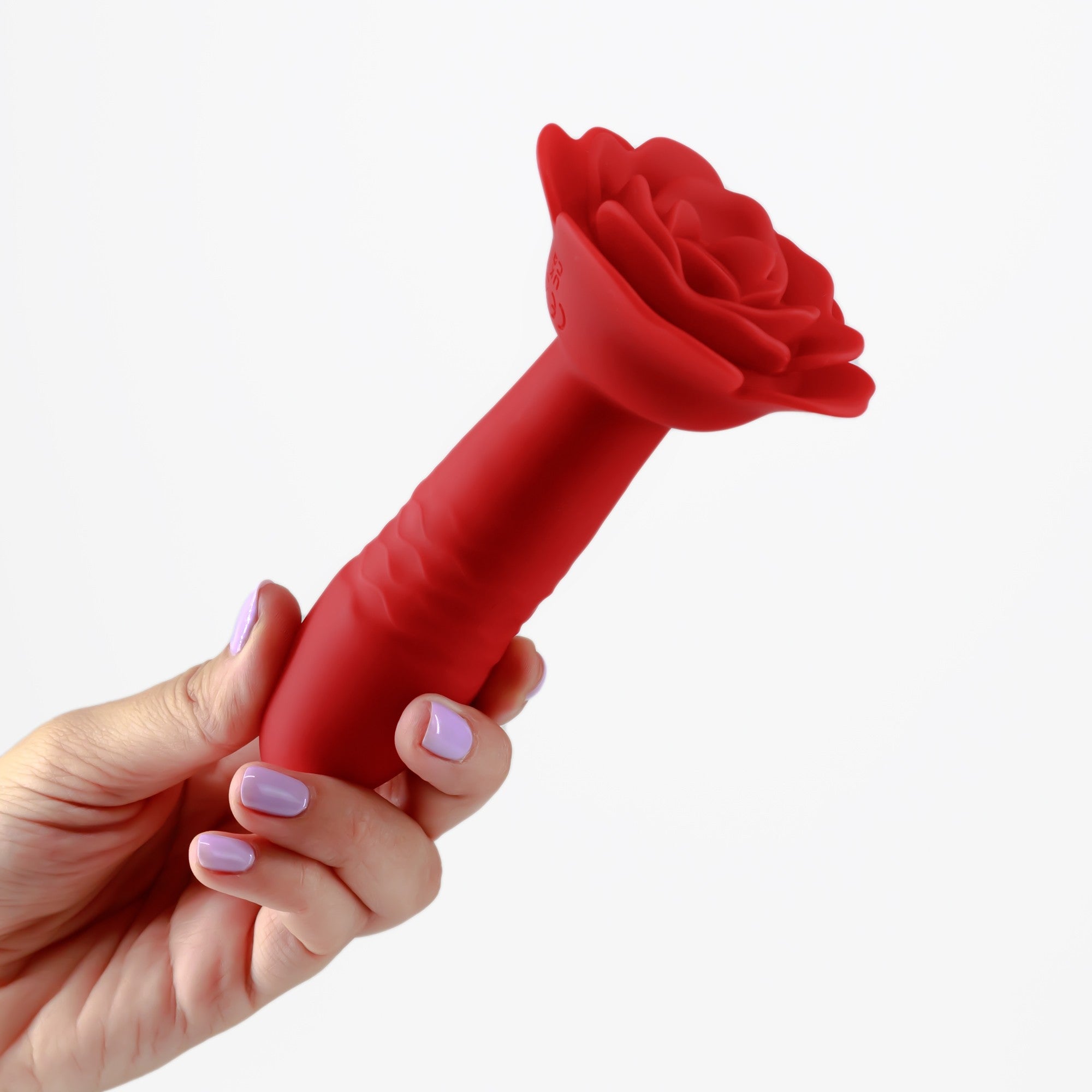 SexToy ROMEO - plug anale vibrante con stoppino a forma di rosa e movimento thrusting up&down - 10 modalità di spinta e 10 di vibrazione.