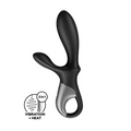 Vibratore Rabbit 2in1: funzione di vibrazione e funzione di riscaldamento. Rabbit con applicazione integrata per il controllo a distanza e da remoto. Marca: Satisfyer; materiale: silicone biocompatibile.