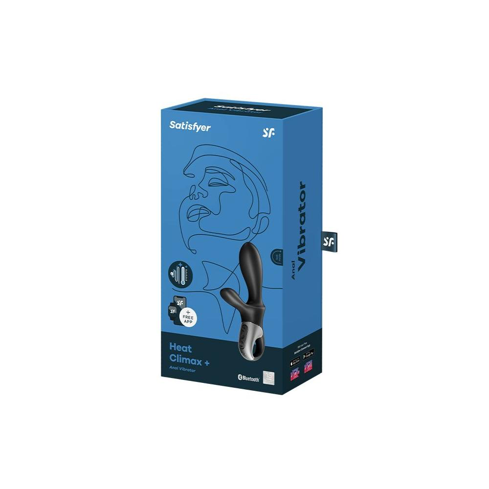 Vibratore Rabbit 2in1: funzione di vibrazione e funzione di riscaldamento. Rabbit con applicazione integrata per il controllo a distanza e da remoto. Marca: Satisfyer; materiale: silicone biocompatibile.