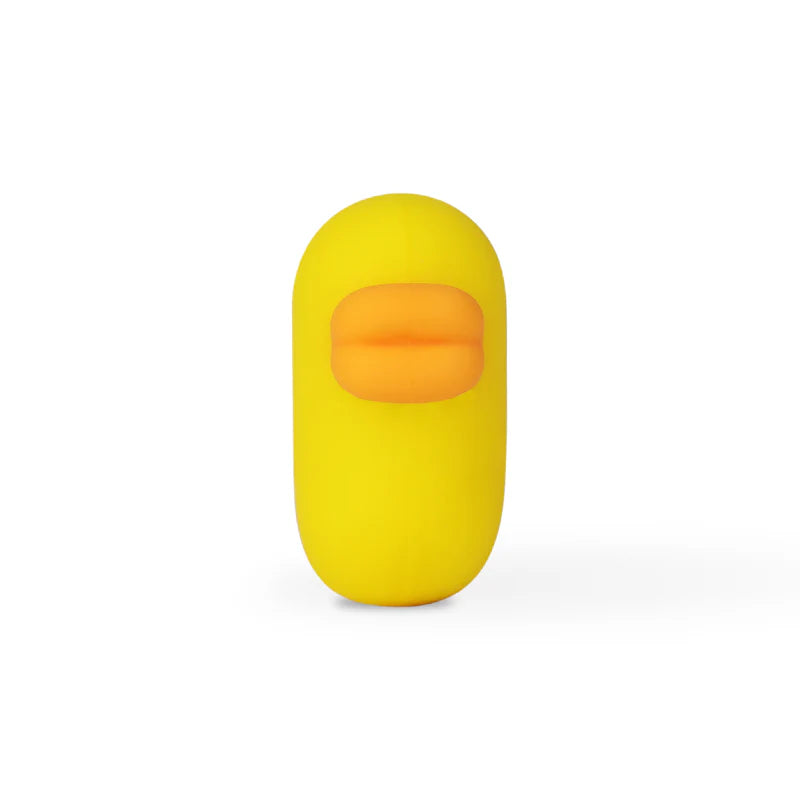 Vibratore da stimolazione esterna a forma di papera NaughtyDuck: inserire sul dito e accarezzare il proprio corpo o quello del partner facendo vibrare NaughtyDuck sulle zone erogene.