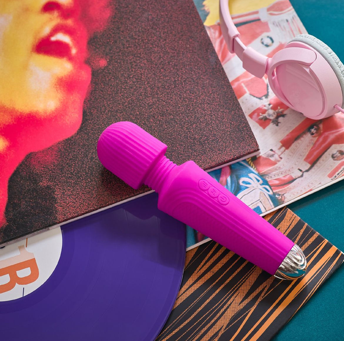 Vibratore Wand da stimolazione esterna 'Canta T...Uuuh': sextoy multi-vibrazione per stimolazione esterna delle zone erogenee. Colore: fucsia; Materiale: silicone/ABS; Marca: Ammicco.