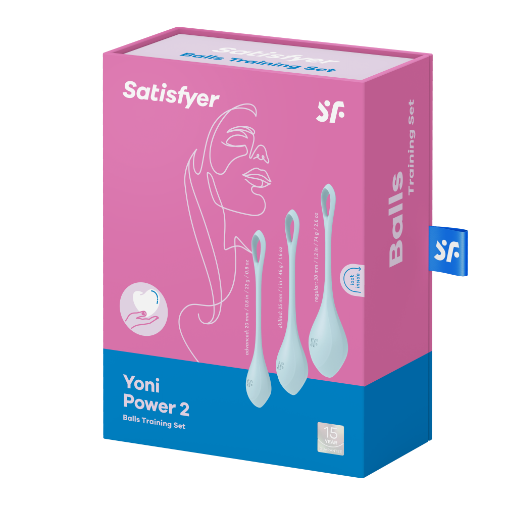 Set di 3 kegel balls/ palle di kegel per l'allenamento del pavimento pelvico. Aumento progressivo della dimensione.