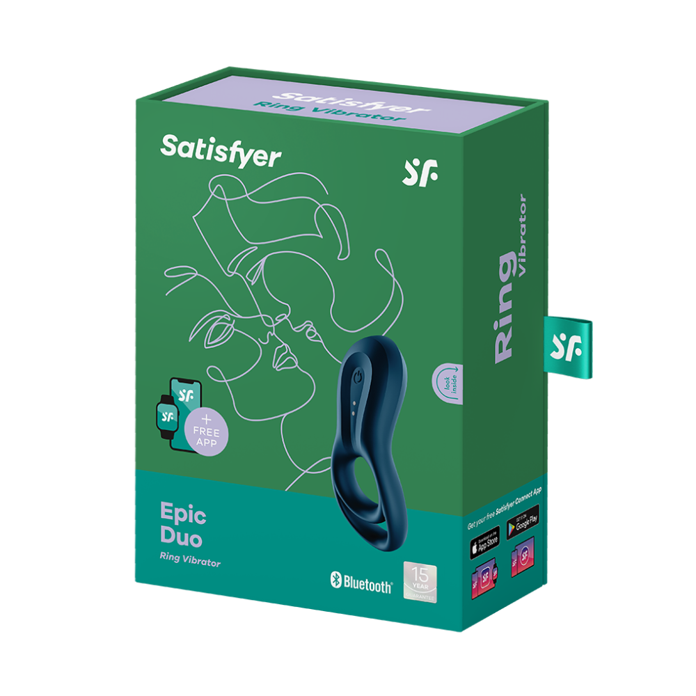 Anello fallico (cockring) vibrante con doppio anello. Maarca: Satisfyer