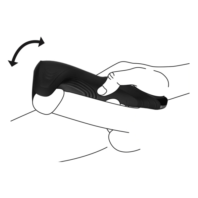 Masturbatore e massaggiatore Wand vibratore per uomini, sex toy da stimolazione, colore nero, marca Satsfyer