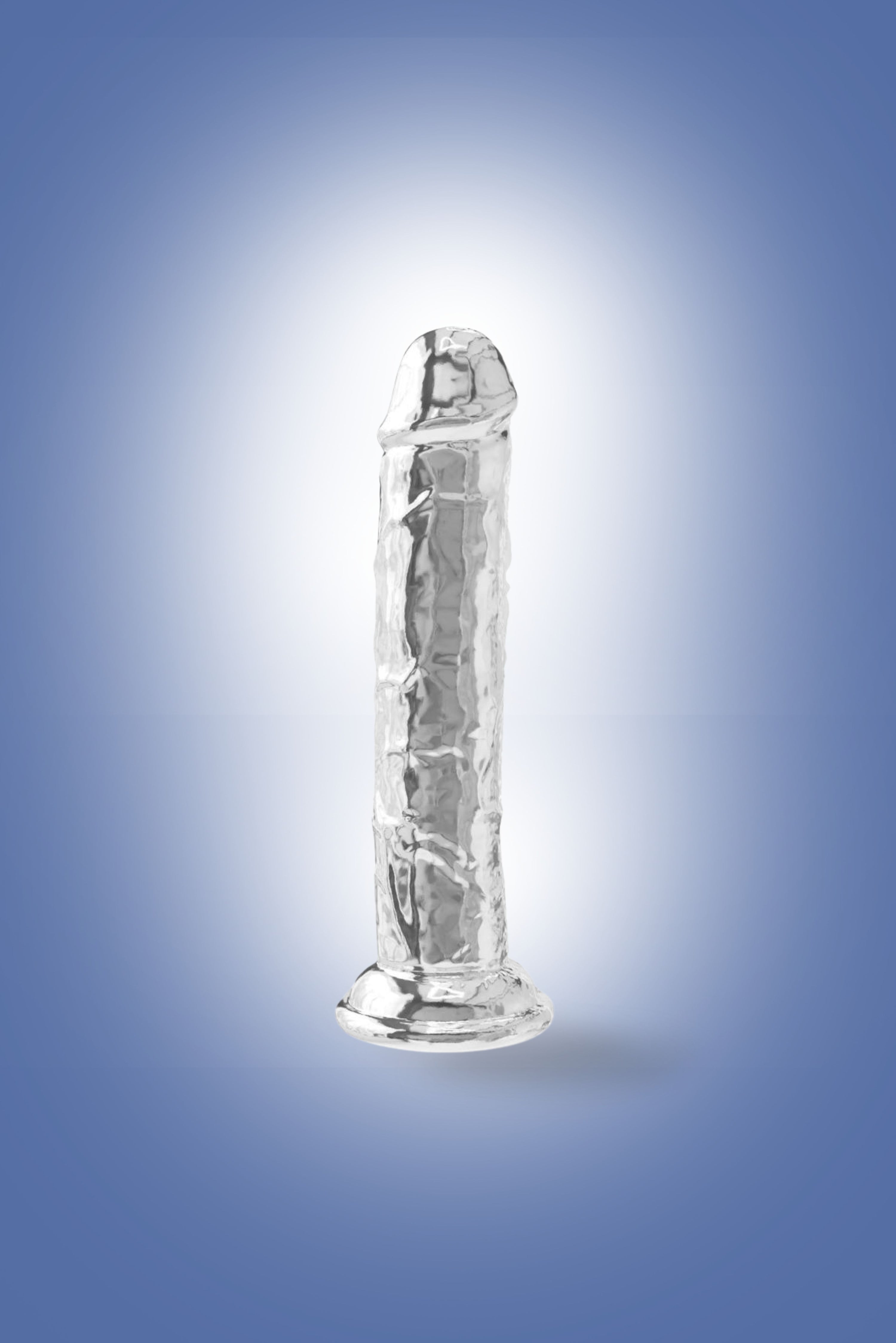 Questo dildo da 19 cm unisce il fascino del design ultra-realistico alla particolarità del materiale trasparente: ogni dettaglio è visibile, ogni sensazione amplificata. 