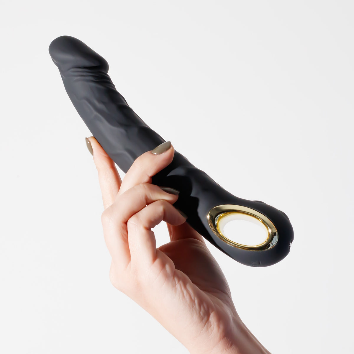 Vibratore a forma di dildo con 10 modalità di vibrazione: sextoy dalla texture iper realistica, impermeabile IPX6, Materiale: silicone/ABS. 