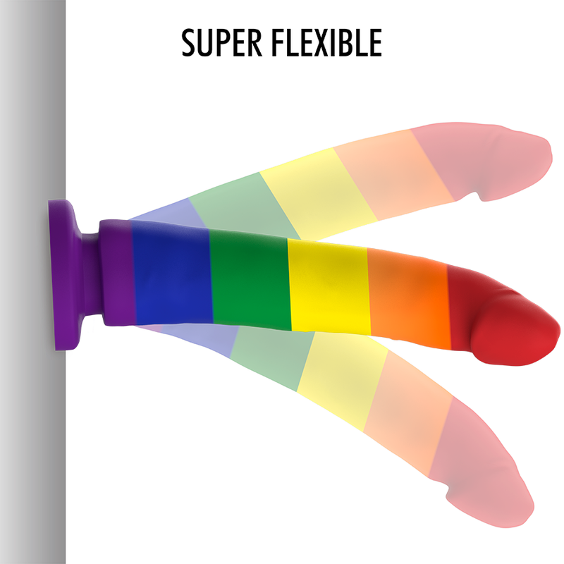 20 cm di pura leggenda, 4 cm di diametro e un look proudly irresistibile. Il dildo Pride Mythology non è solo grande. È grande stile, grande flessibilità, grande goduria. 