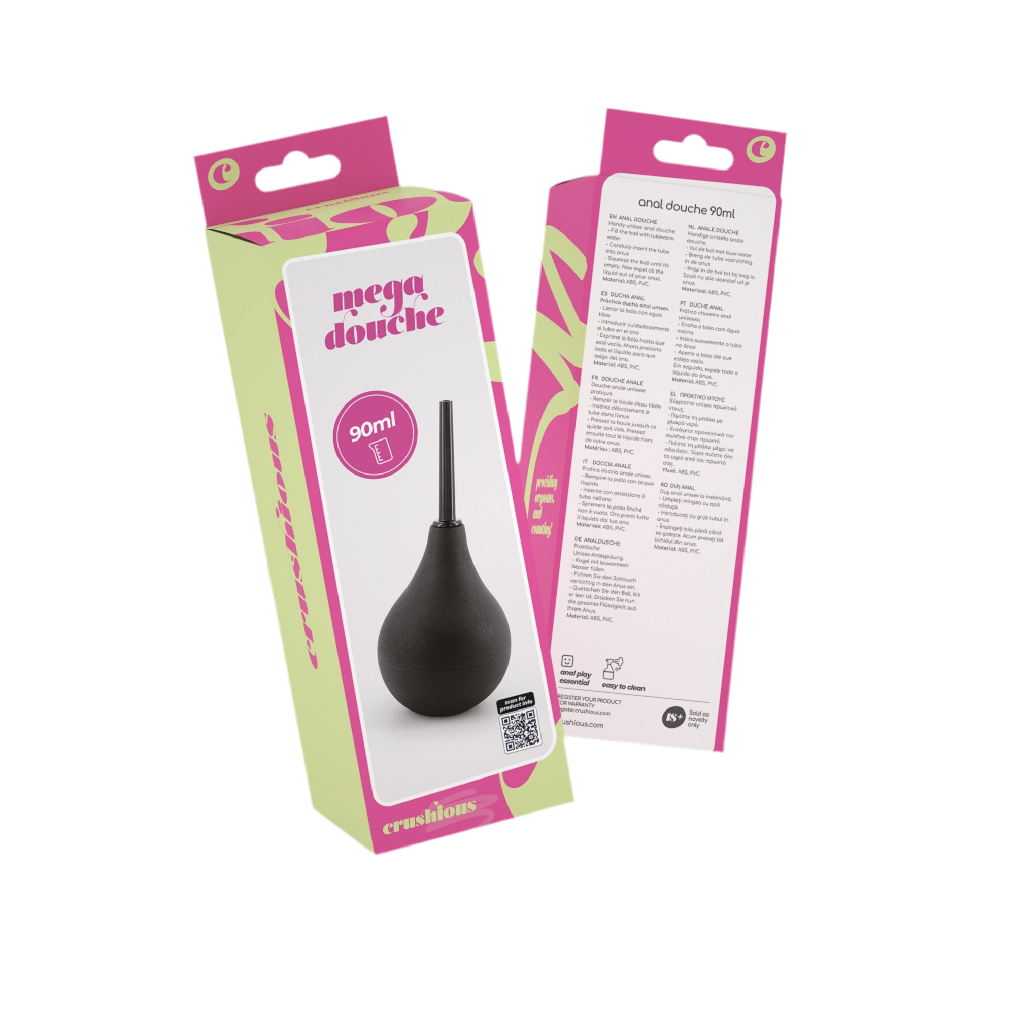 Doccino anale: SexToy per la pulizia anale. Capienza fino a 89ml