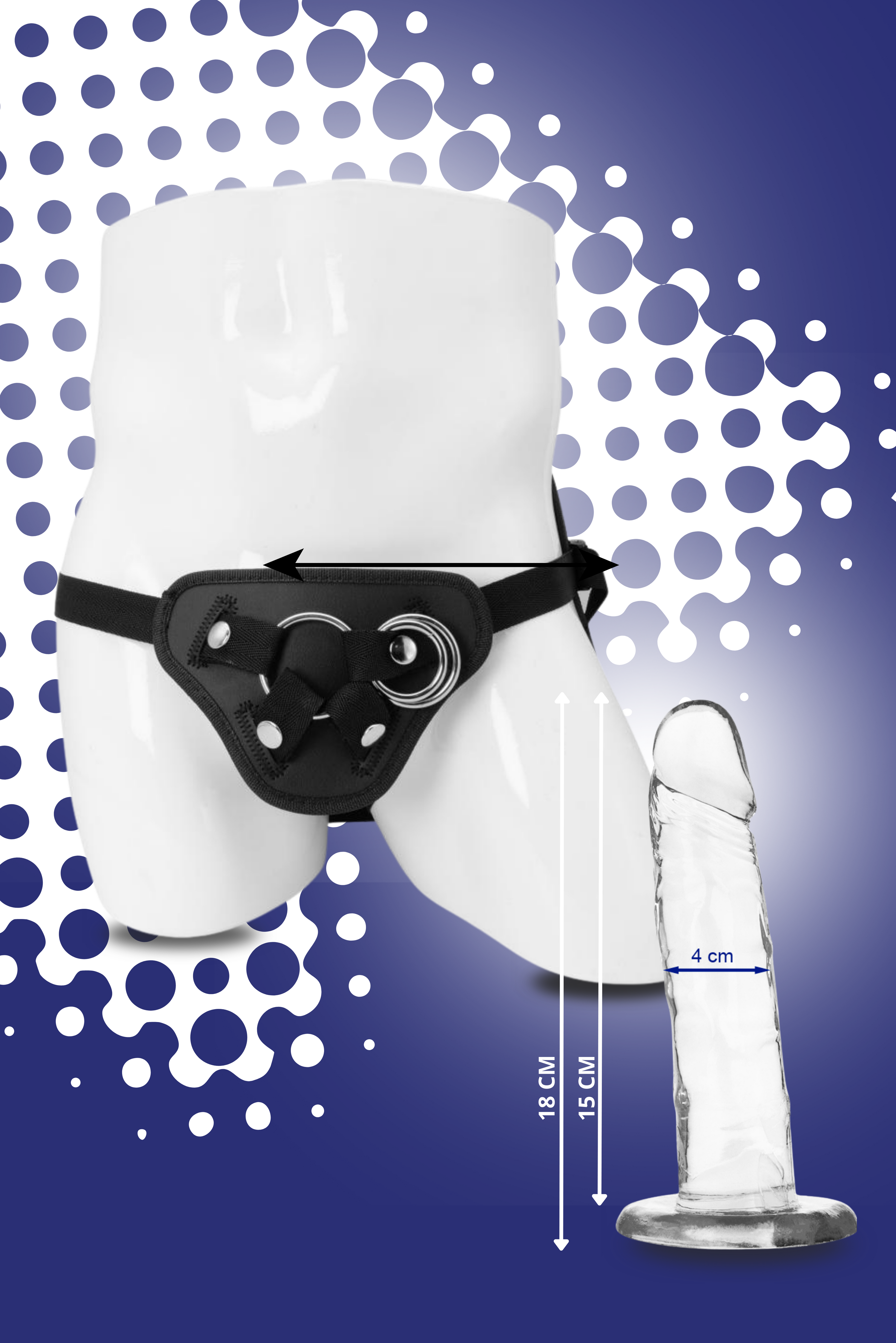 Kit te lo mena - Strap On + Dildo 14,5 cm