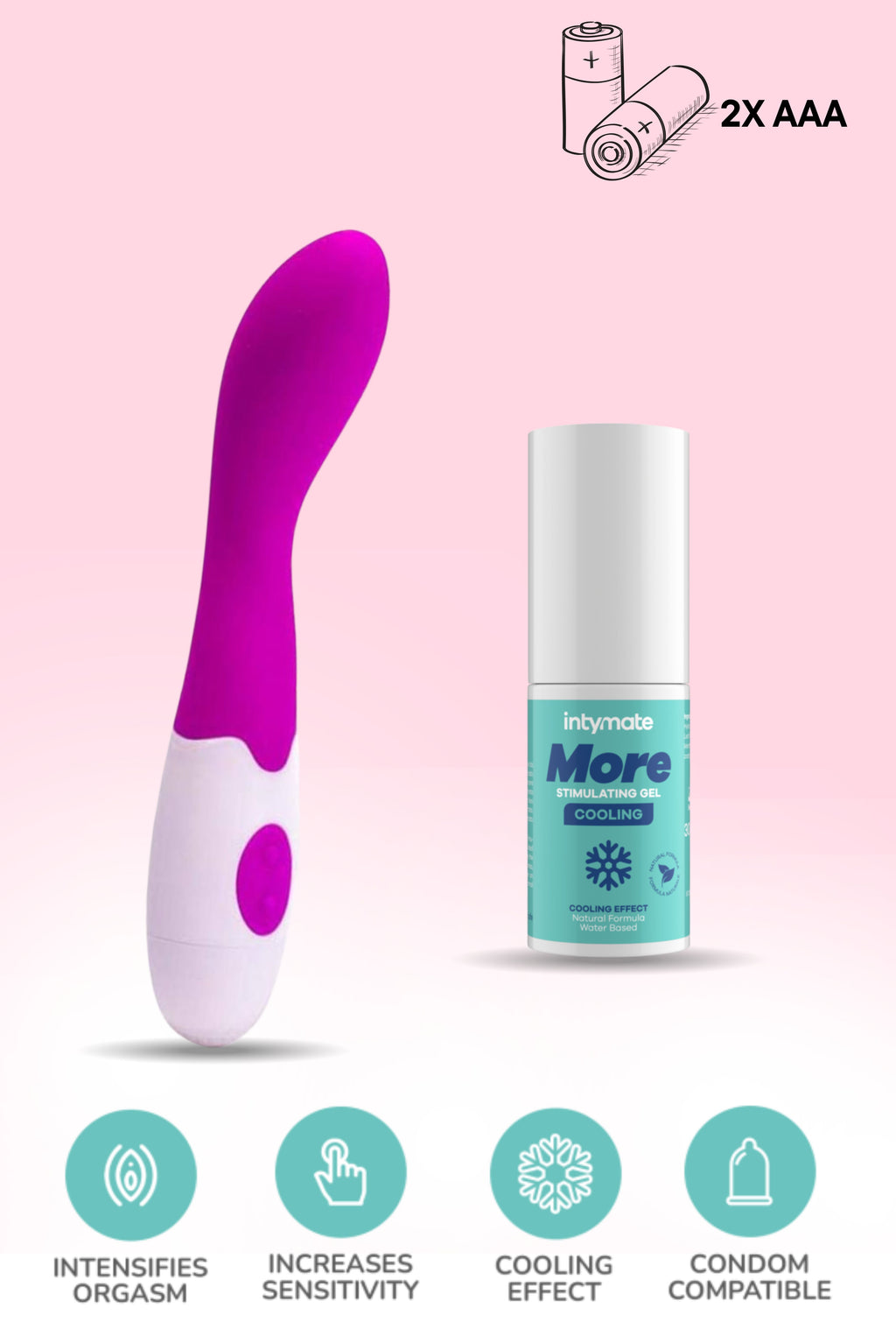 Kit Vibratore BiLove + Gel Freddo More Cooling