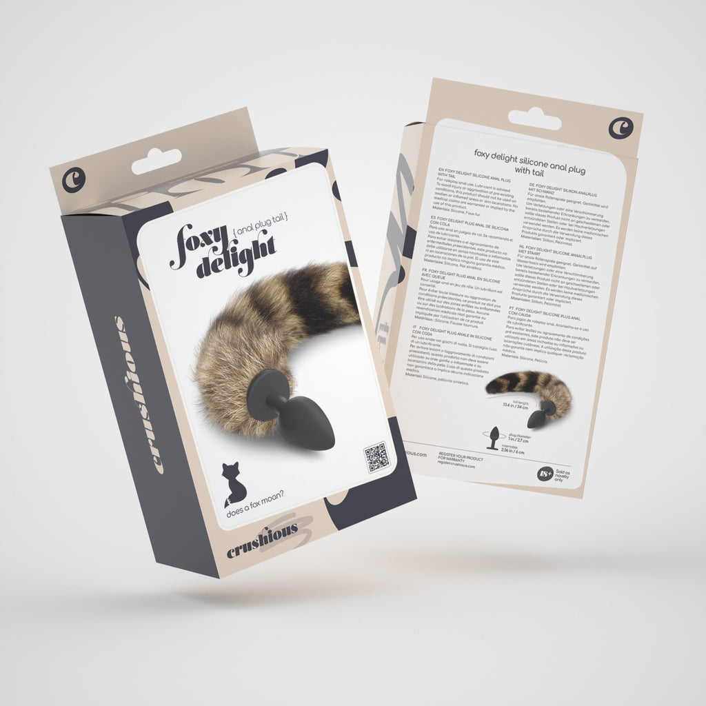 Plug con coda di volpe Foxy: sextoy plug anale con stoppino con coda.