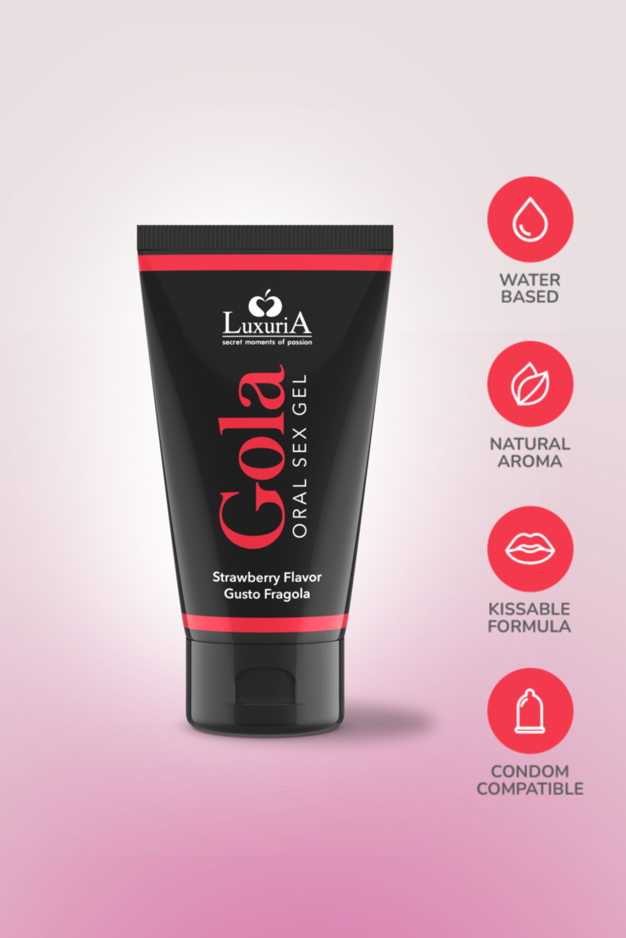 Luxuria Gola Oral Pleasure Strawberry Lubricant 50ml 