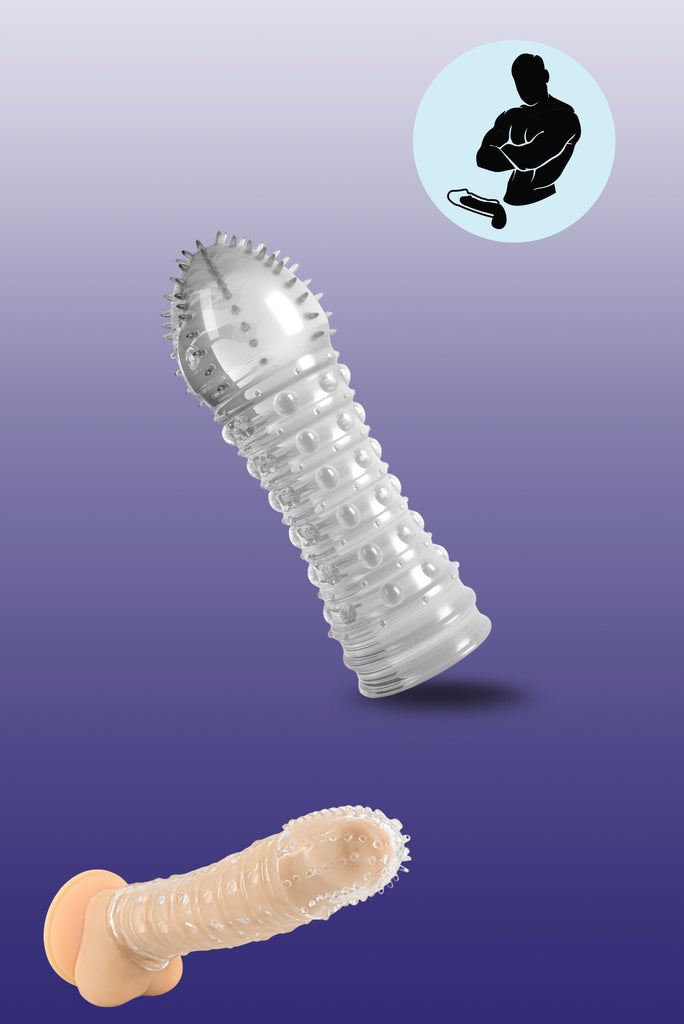 Non solo lunghezza, ma spessore, stimolazione e puro divertimento. Ecco a te Dickleberg, la guaina estensiva che pensa al piacere di tutti. Il glande è costellato di setoline, mentre il corpo è decorato con sporgenze...che trasformano ogni momento in un delirio di sensazioni.