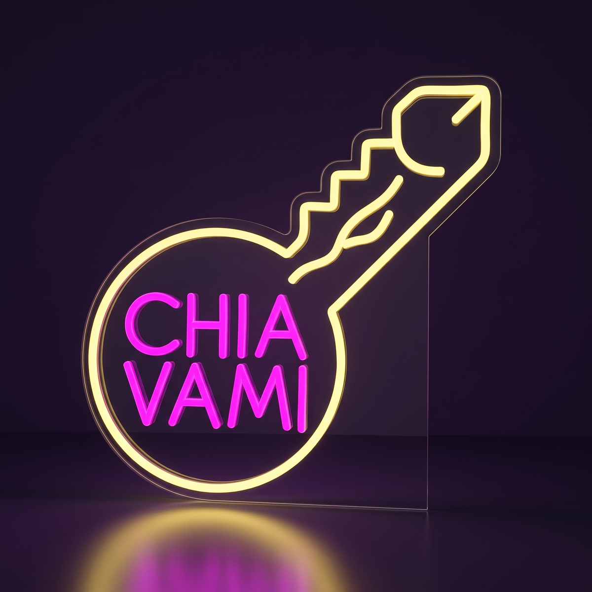 Luce LED CHIAVAMI vista di tre quarti da sinistra