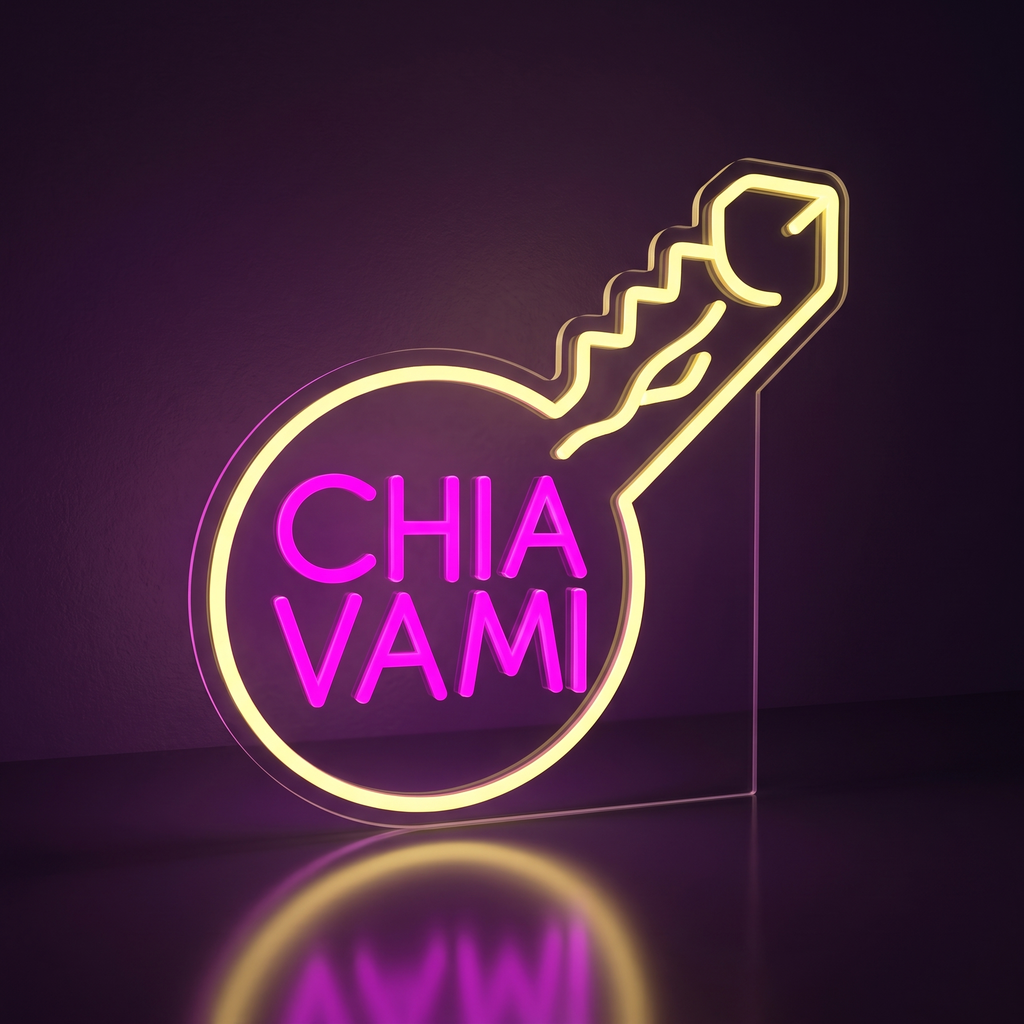 Luce LED CHIAVAMI vista di tre quarti da destra