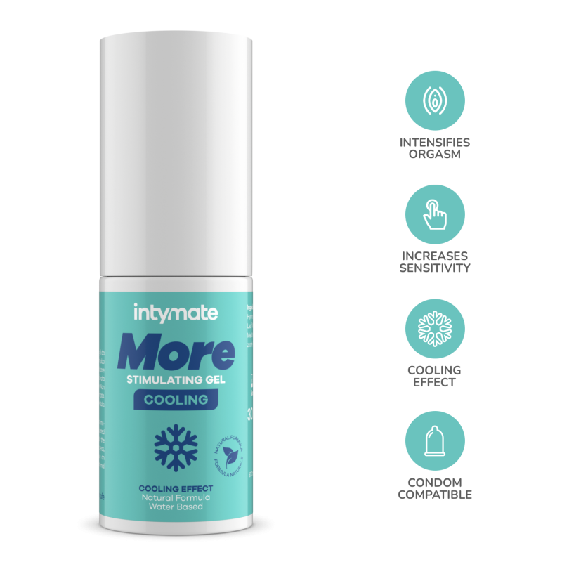 stimolatore liquido a effetto freddo More Cooling, formula naturale, confezione da 30ml.