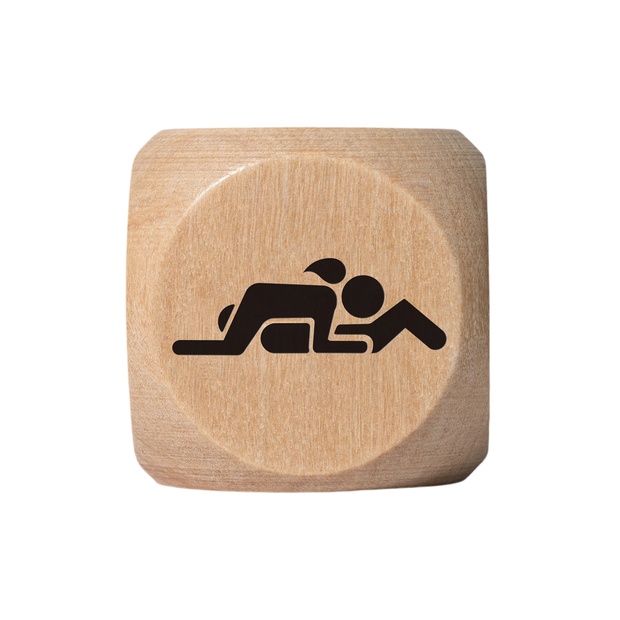 Dado in legno a 6 facce con le posizioni del kamasutra