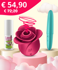 Kit di vibratori contenente: una crema stimolante, un succhiaclitoride satisfyer e un bullet satisfyer.