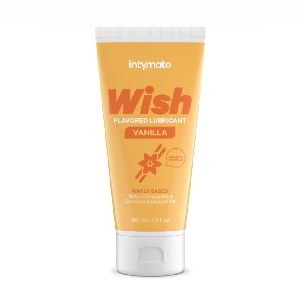 Lubrificante aromatizzato Intymate al gusto di vaniglia. Perfetto per preliminari ma anche per ogni altro tipo di attivita` sessuale: lubrificante a base d'acqua compatibile con ogni tipo di sex toy o profilattico. Confezione da 100ml.