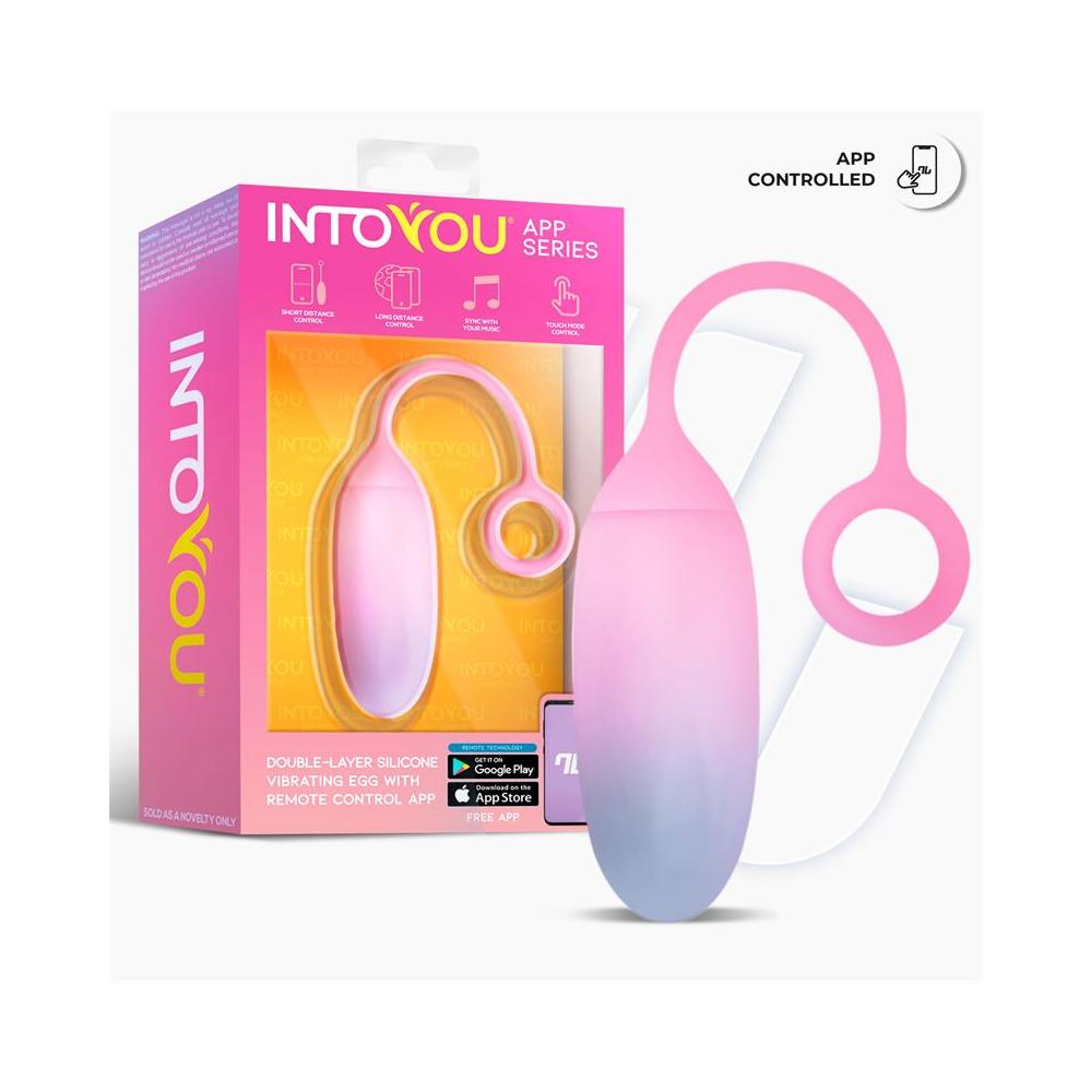 IntoYou: Ovetto vaginale vibrante con applicazione integrata per il controllo da remoto. Disponibile in 2 diverse colorazioni.