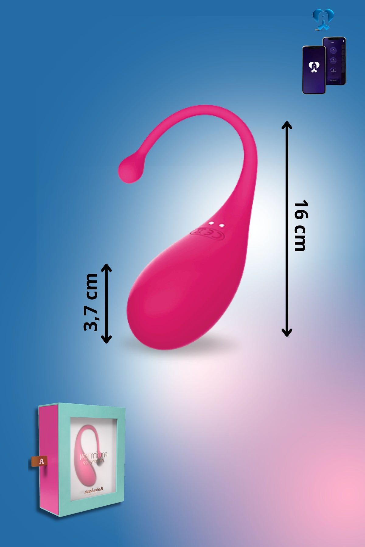 Herzklopfen-Ei 16cm