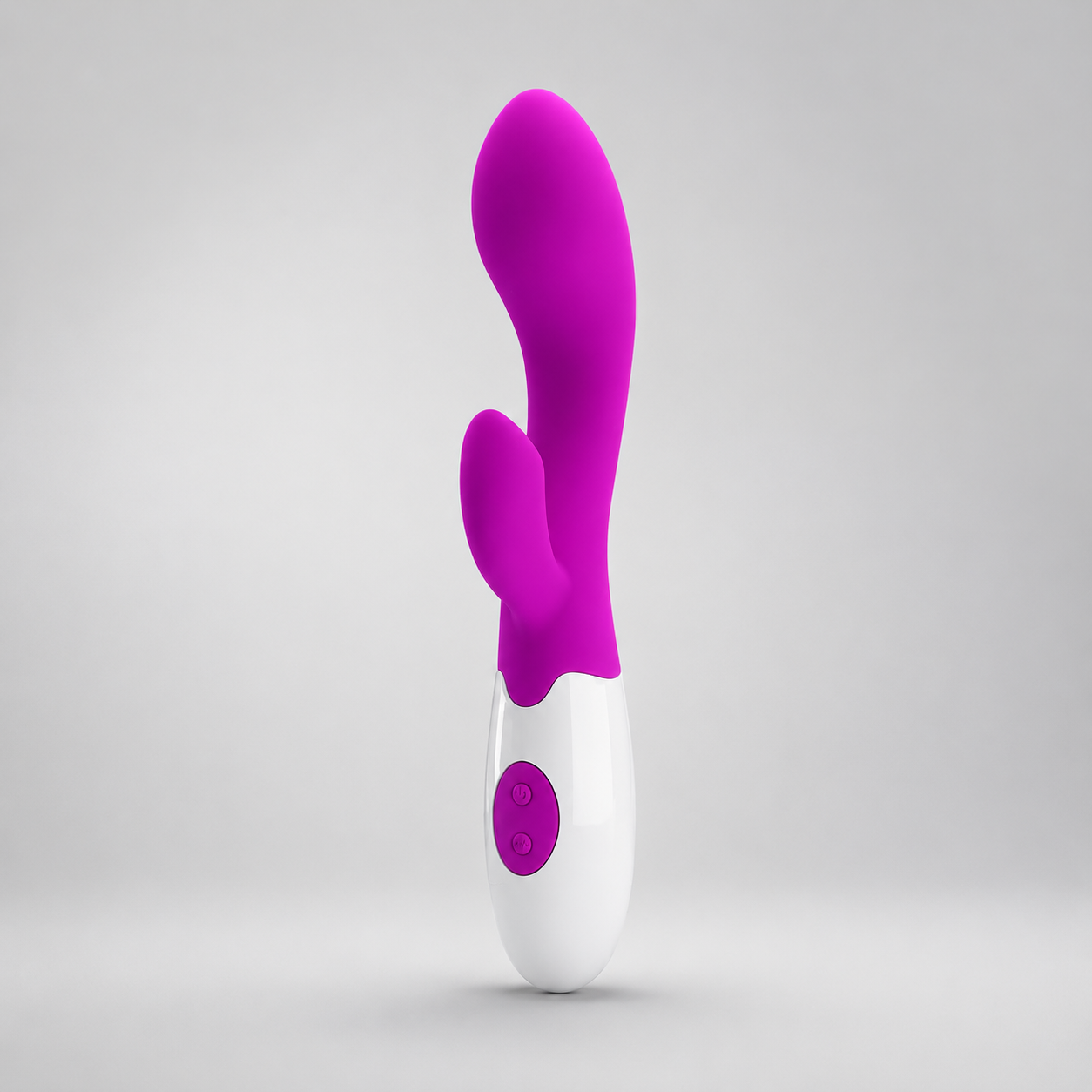 Render HD del Rabbit Vibrante Paperissima Squirt su sfondo grigio premium