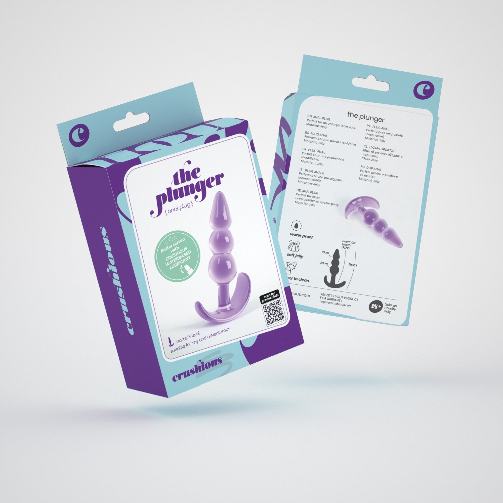 SexToy - Plug con struttura a palline anali per ingresso graduale con base a stoppino. Materiale: silicone/ABS, unisex: adatto a lei, a lui, a coppie, a chiunque. 