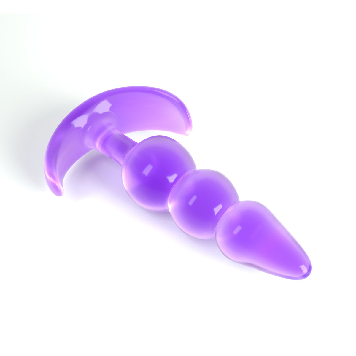 SexToy - Plug con struttura a palline anali per ingresso graduale con base a stoppino. Materiale: silicone/ABS, unisex: adatto a lei, a lui, a coppie, a chiunque. 