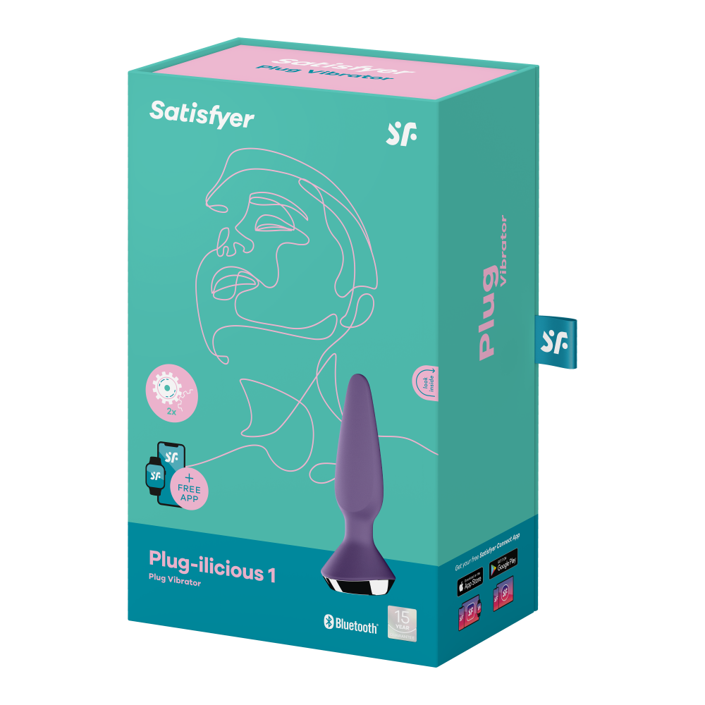 Plug Illicious: plug anale vibrante telecomandato con applicazione per il controllo a distanza. Sextoy da stimolazione anale. UNISEX. Materiale: silicone biocompatibile; Produttore: Satisfyer; Brand distributore: FeekyFeeky