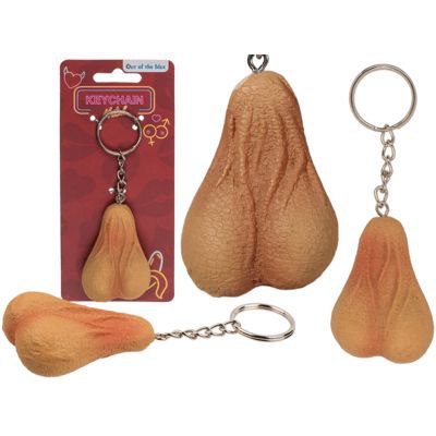 Attaccalo ovunque. E mostra che tu sì, hai le palle. Il nostro è il portachiavi che tutti vorranno toccare di nascosto. Un ciondolo mooolto realistico, in gomma morbida, completo di rughette e dettagli "anatomici" da far invidia a un manuale di medicina. 