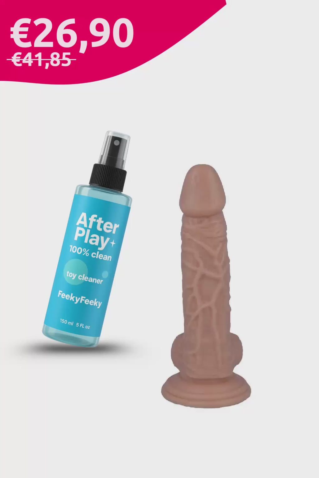 Intimate Bliss Kit – 18 cm Dildo- und Spielzeugreiniger