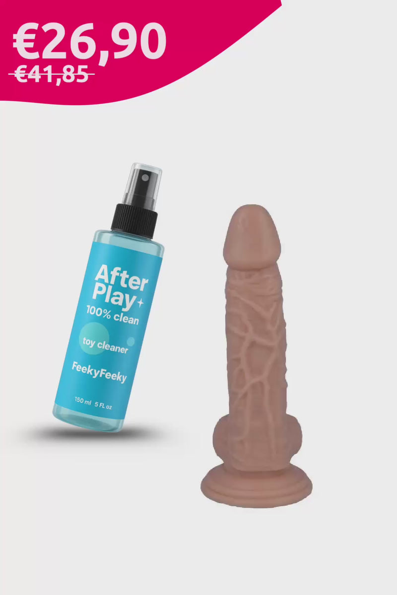 Kit Intimate Bliss - Dildo 18cm e Toy Cleaner