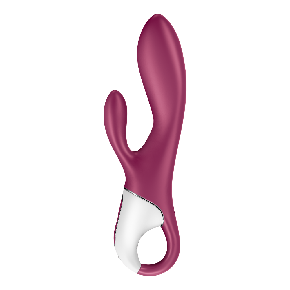 Vibratore Rabbit 'HeatedAffair' 2in1: funzione di vibrazione e sistema di riscaldamento integrato. Vibratore con applicazione integrata per il controllo a distanza e da remoto. Materiale: Silicone biocompatibile, Marca: Satisfyer.