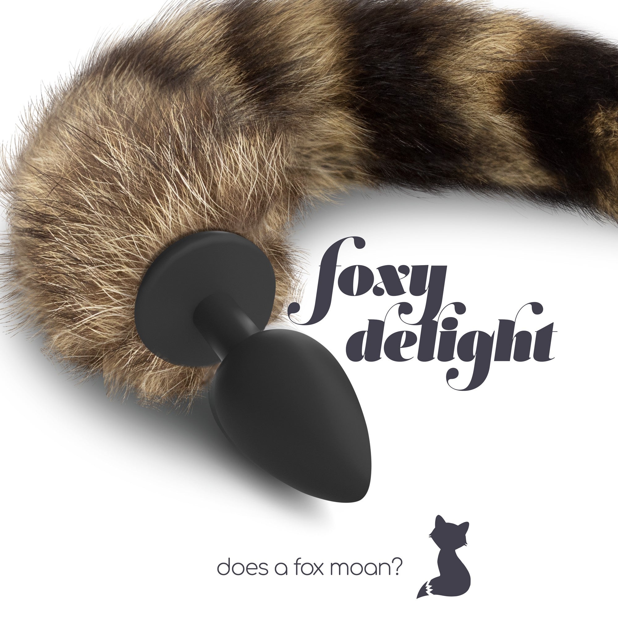 Plug con coda di volpe Foxy: sextoy plug anale con stoppino con coda.