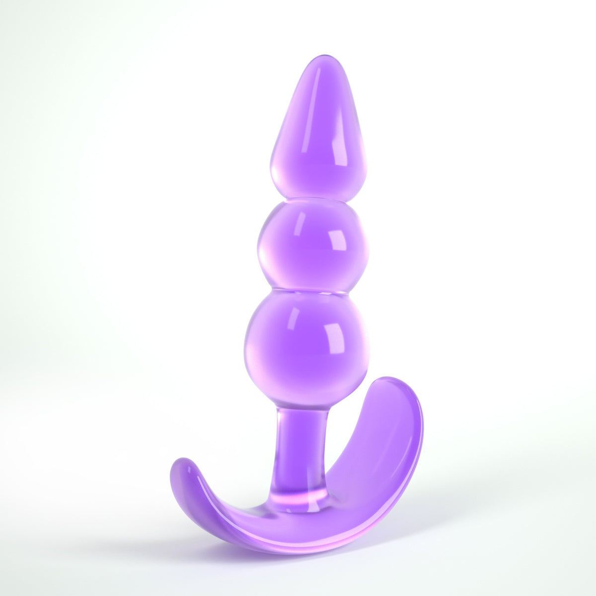 SexToy - Plug con struttura a palline anali per ingresso graduale con base a stoppino. Materiale: silicone/ABS, unisex: adatto a lei, a lui, a coppie, a chiunque. 