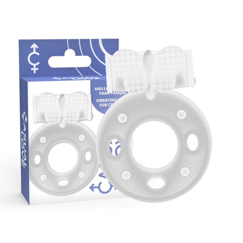 Anello fallico (cockring) vibrante CasualLove con stimolatore bullet integrato: se indossato durante i rapporti, stimola contemporaneamente il pene e il clitoride della partner. Multi-vibrazione, super elastico, Materiale: silicone ipoallergenico/ ABS.