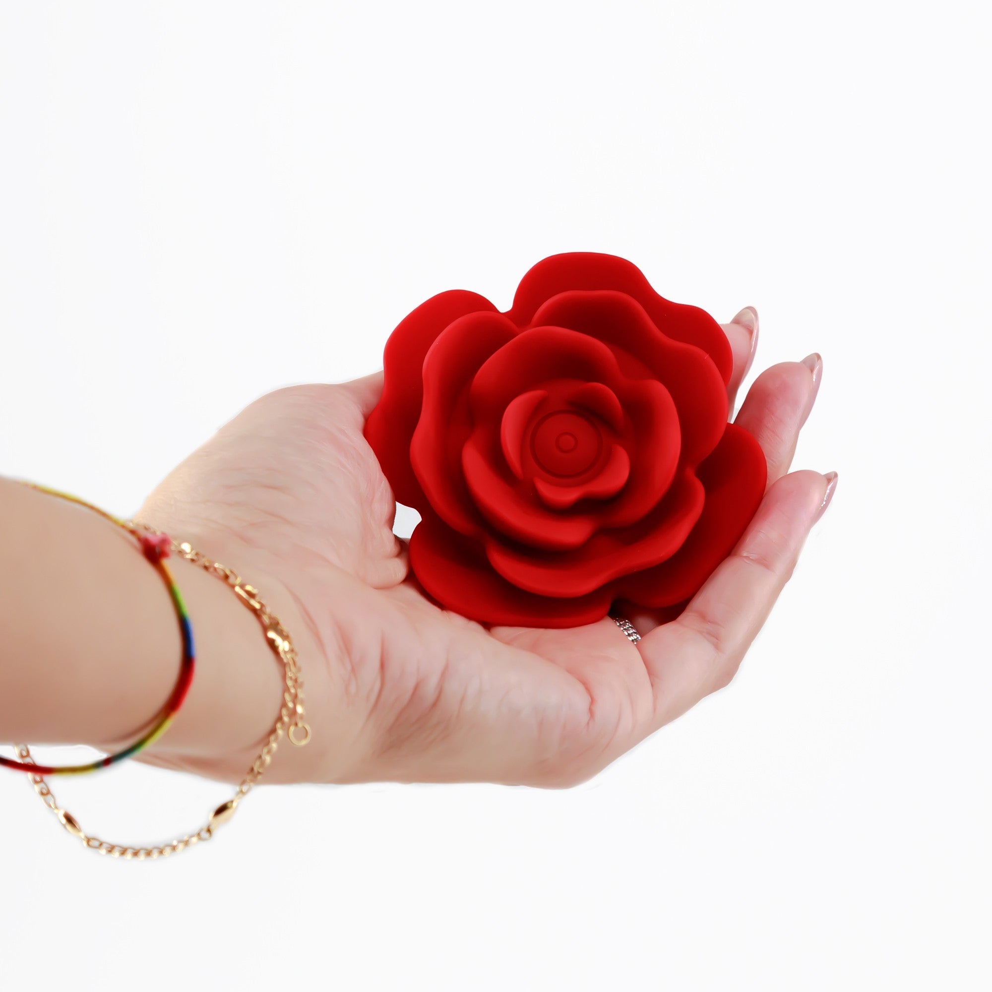 SexToy ROMEO - plug anale vibrante con stoppino a forma di rosa e movimento thrusting up&down - 10 modalità di spinta e 10 di vibrazione.