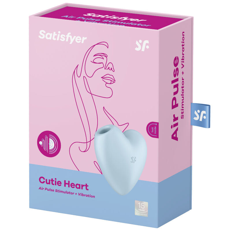 sextoy per lei: succhiaclitoride Batticuore 2in1 vibrazione + sistema ad aria pulsata. Materiale: silicone biocompatibile, Produttore: Satisfyer.